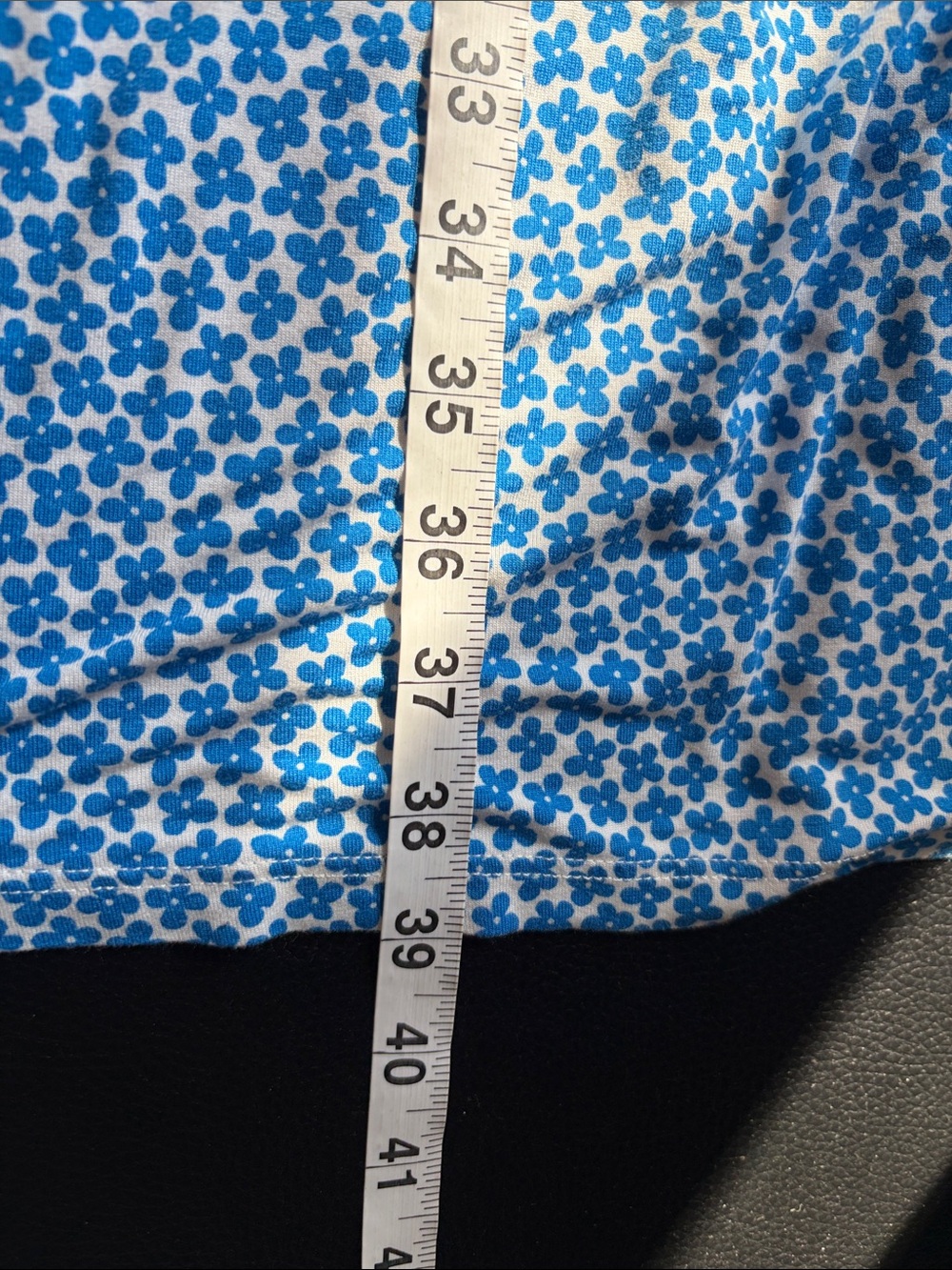 Boden Amelie Brilliant Blue Daisy Bud Print Short Sleeve Dress Knee Length Sz 6 - Picture 15 of 15